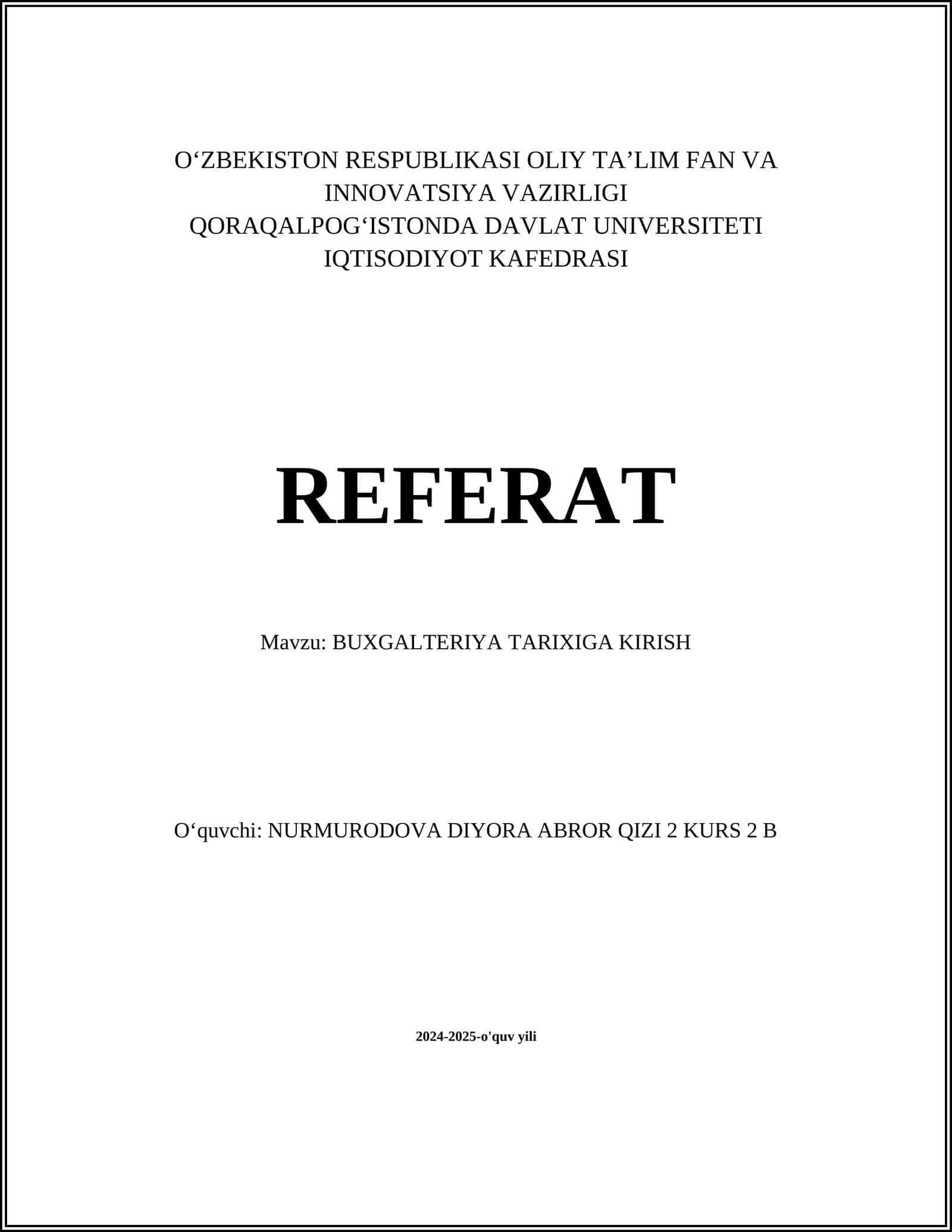 BUXGALTERIYA TARIXIGA 1