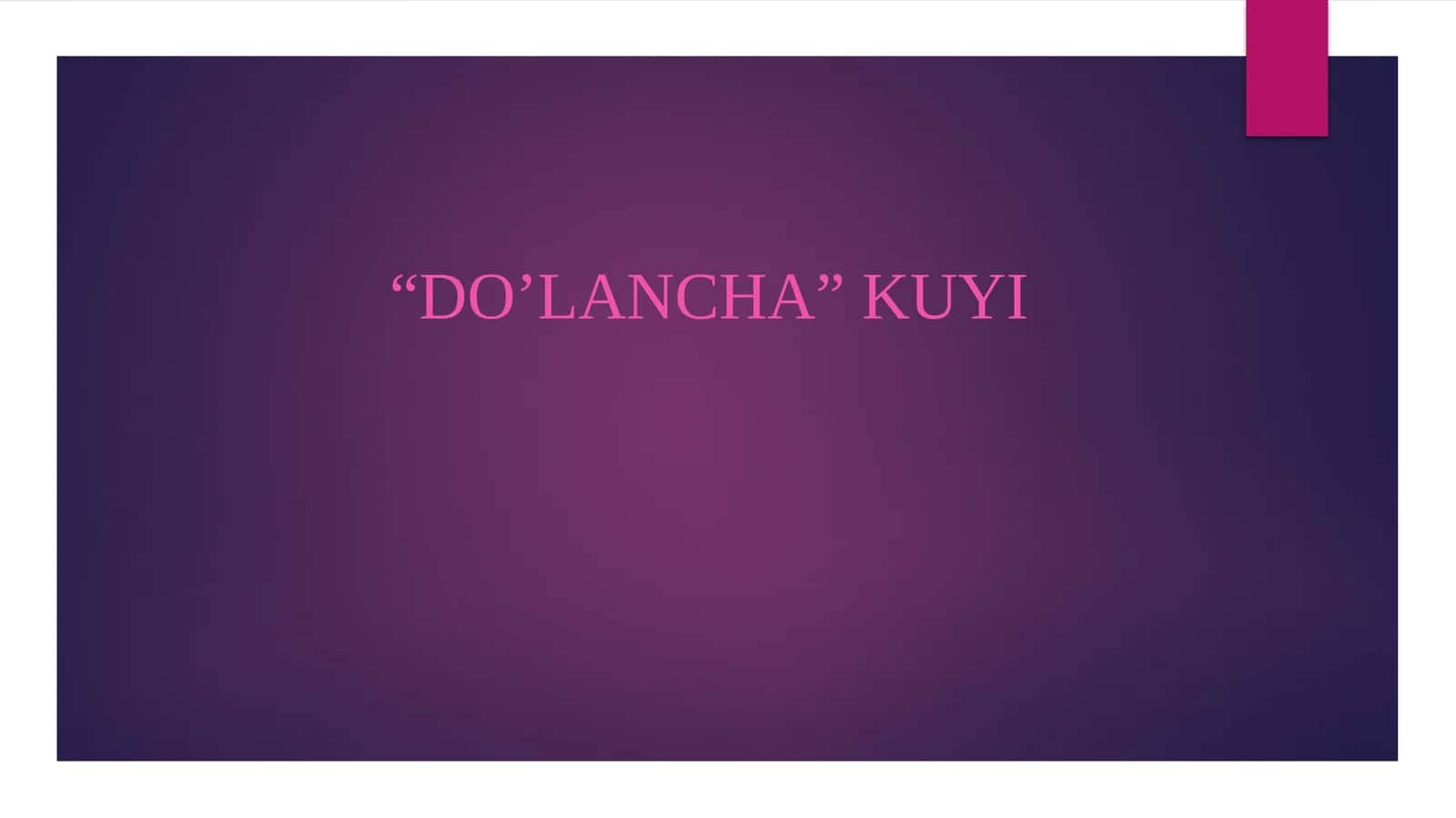 do'lancha kuyi 1