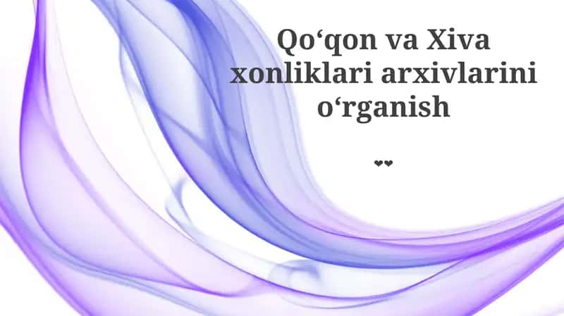 Arxivlar va ularning ahamiyati 1