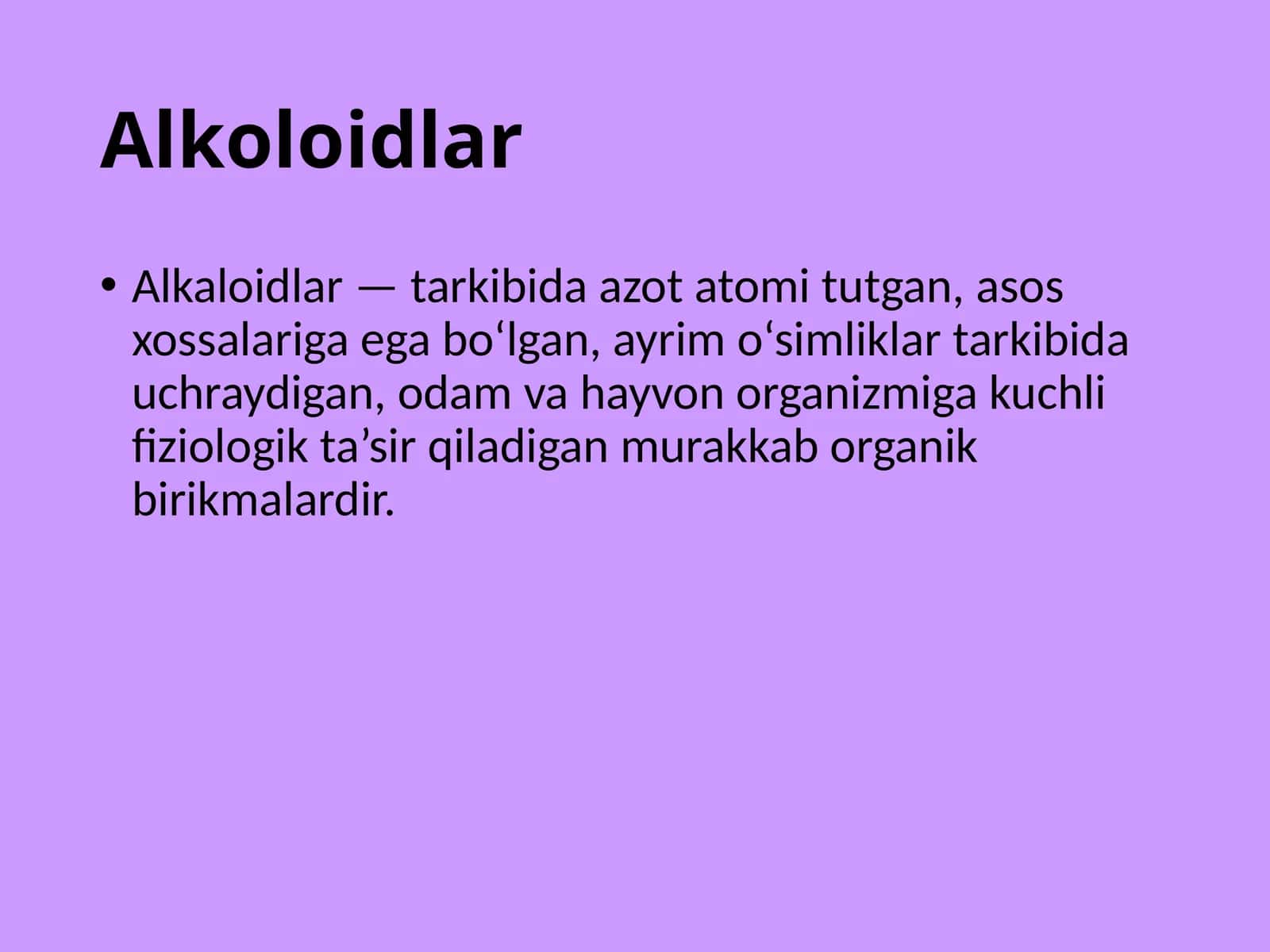 Alkaloidlar 1