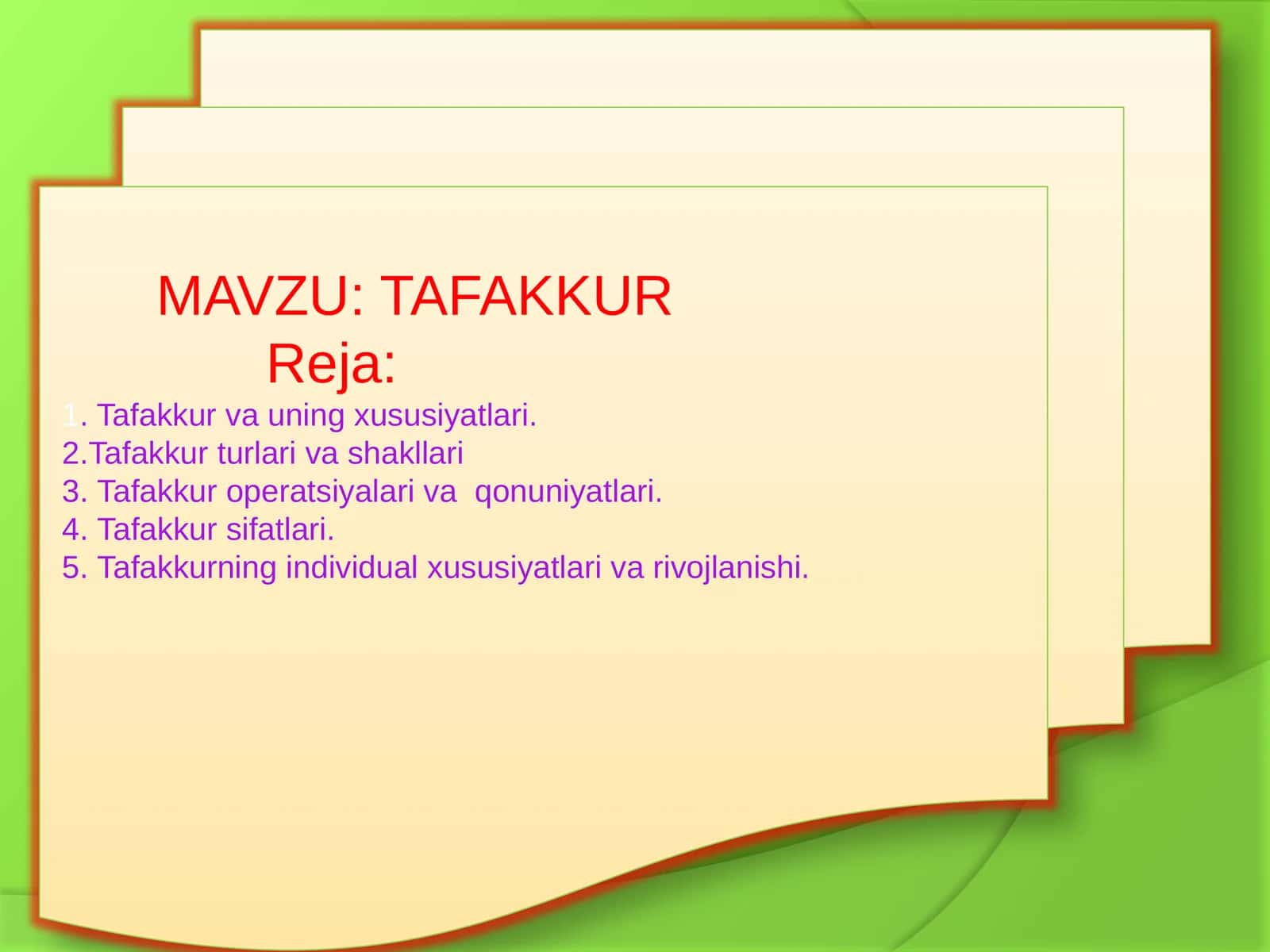 TAFAKKUR 1