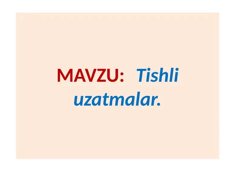 Tishliuzatmalar 1