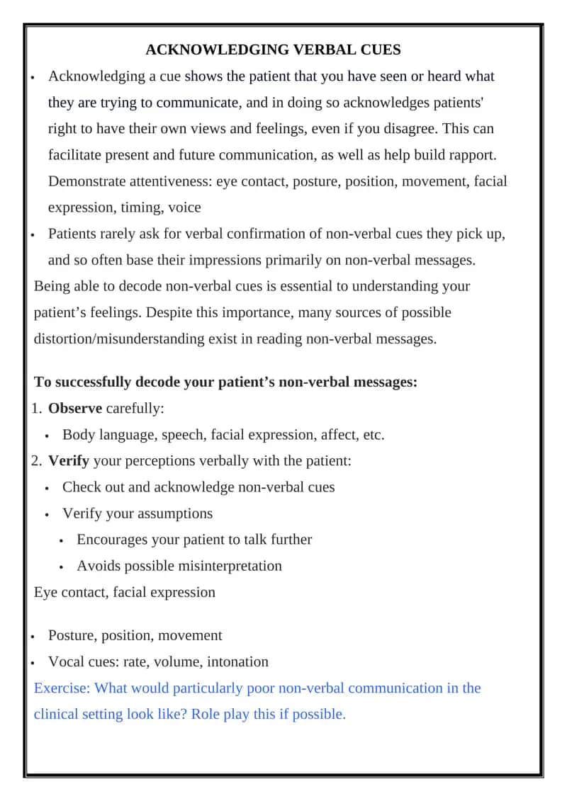 Verbal Cues Decoding Skills 1