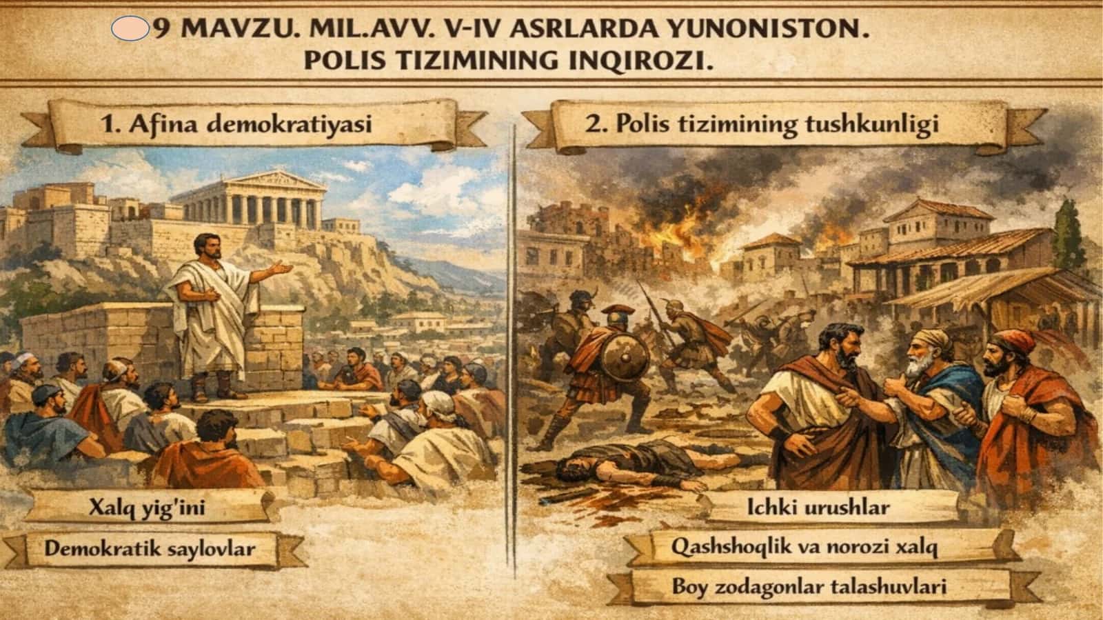 MIL.AVV. V-IV ASRLARDA YUNONISTON 1