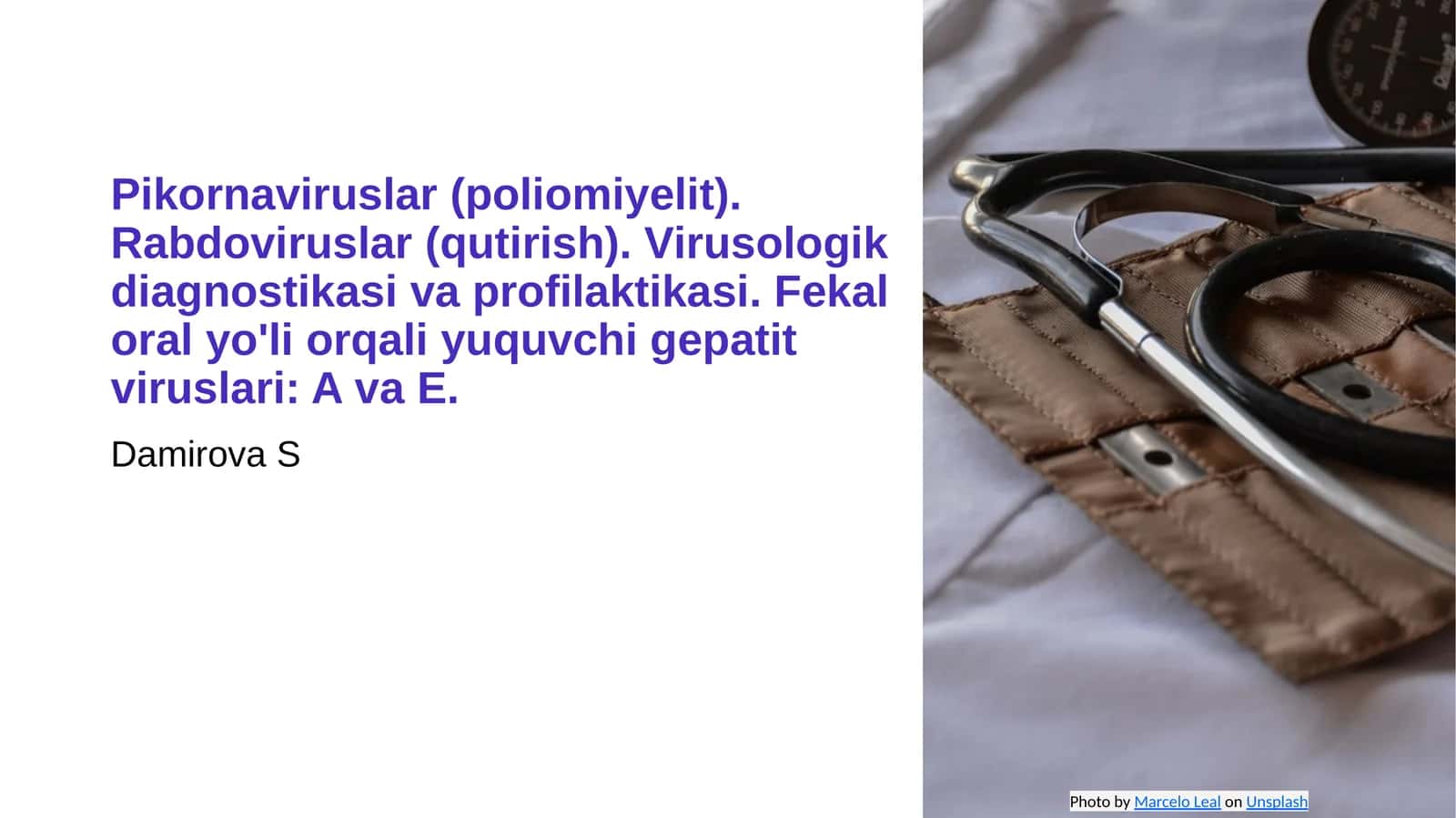 Mikrobiologiyaga oid taqdimot. Mavzusi: pikornoviruslar gepatit..... 1