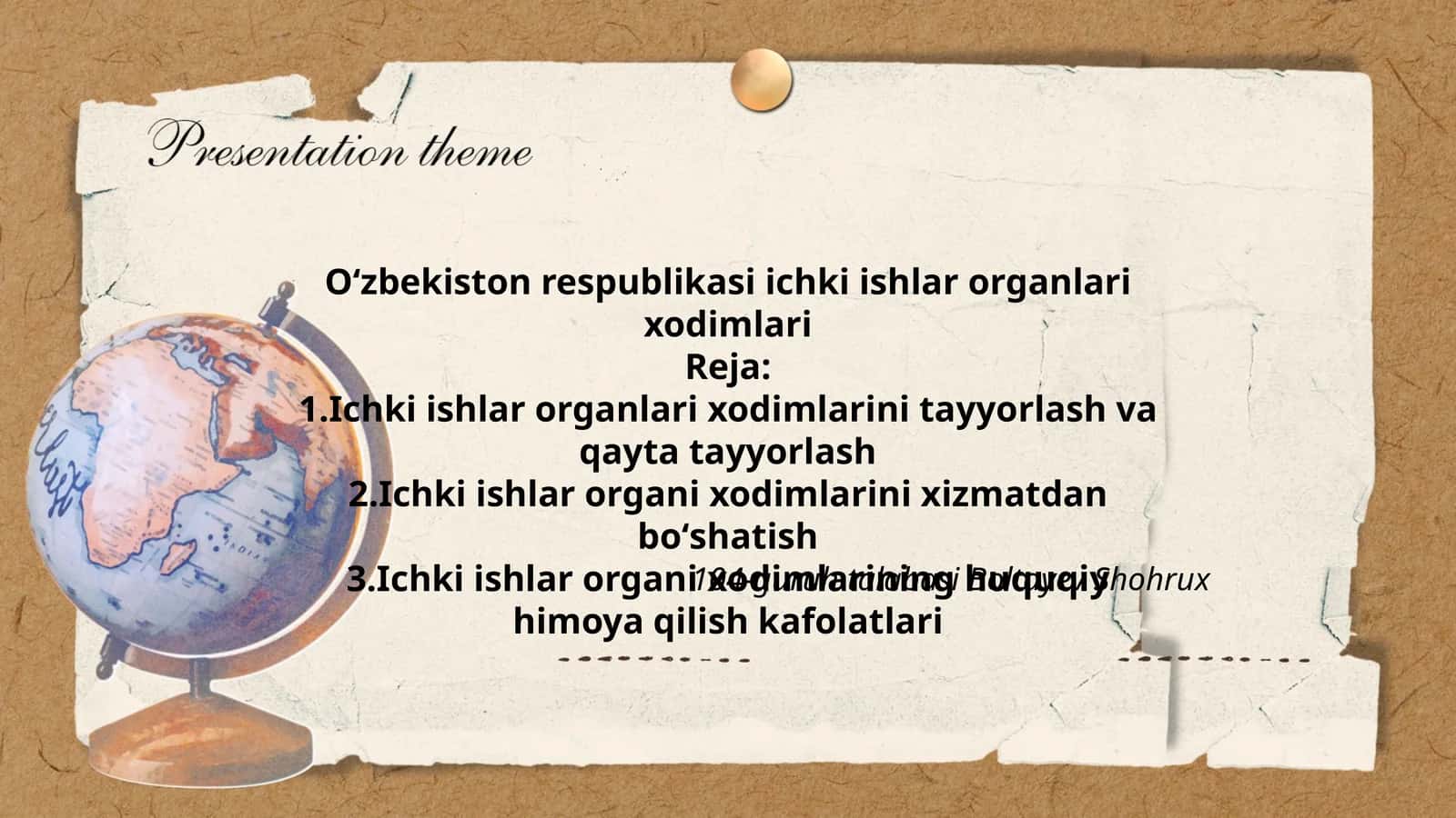 Oʻzbekiston respublikasi ichki ishlar organlari xodimlari 1