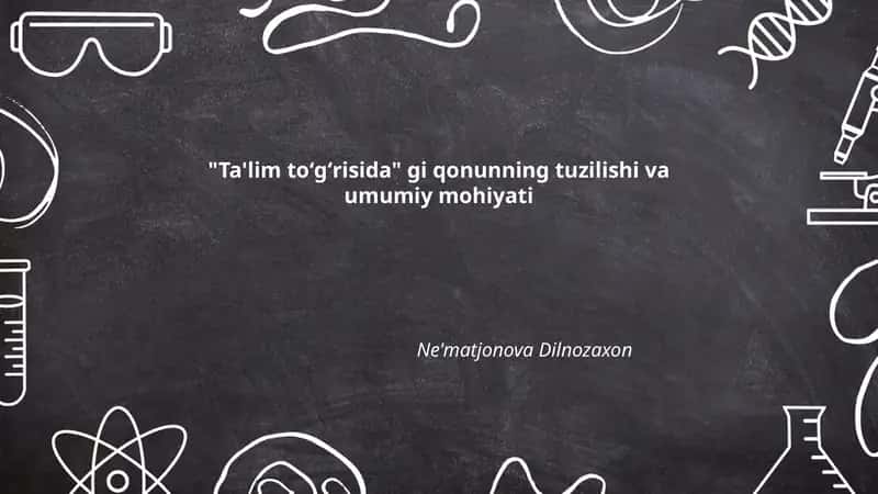 Ta'lim toʻgʻrisida 1