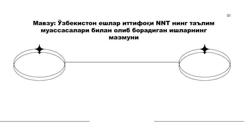 Ўзбекистон ёшлар иттифоқи NNT нинг таълим муассасалари билан ОЛИБ борадиган ишларнинг мазмуни 1