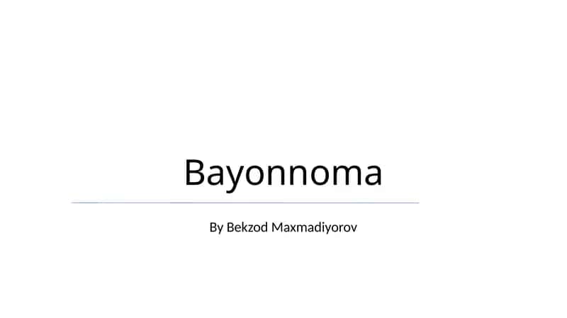 Bayonnoma 1