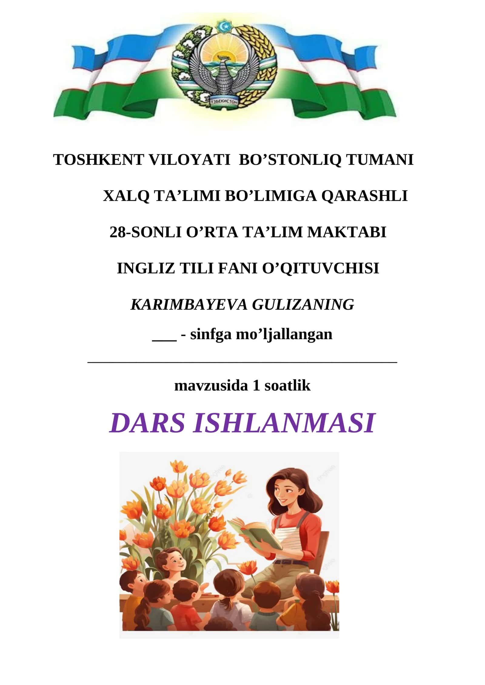 DARS ISHLANMASI 1