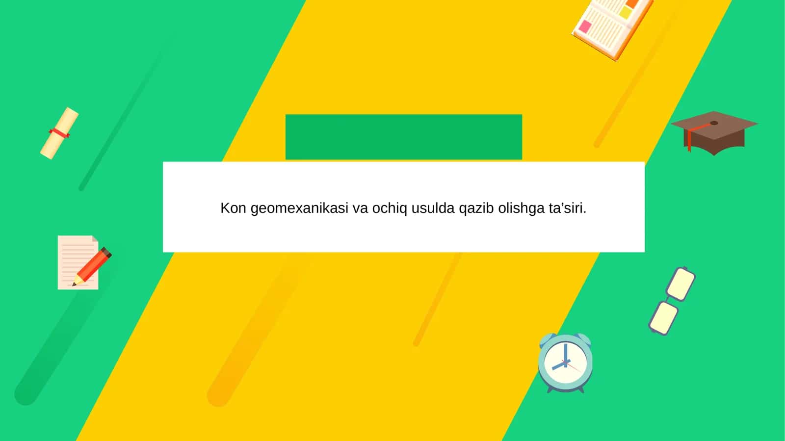 Kon geomexanikasi va ochiq usulda qazib olishga ta’siri 1