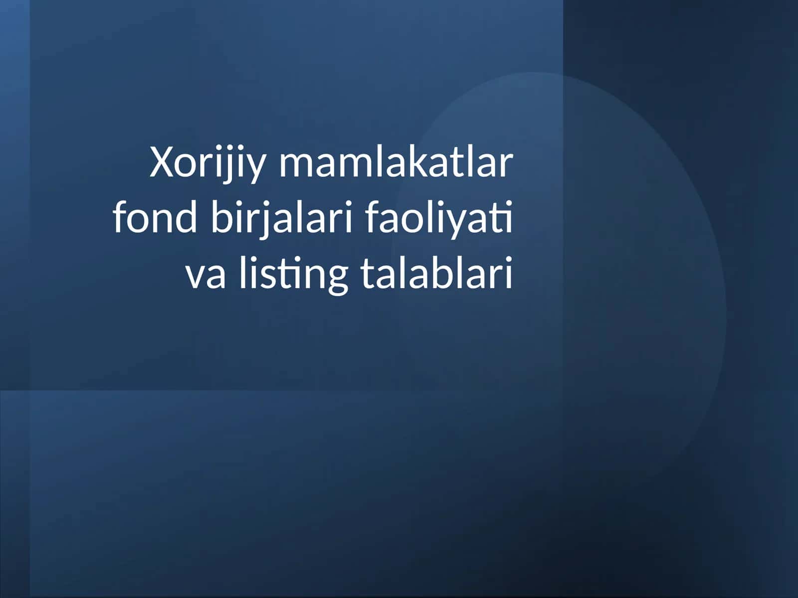 Fond birjasi 1