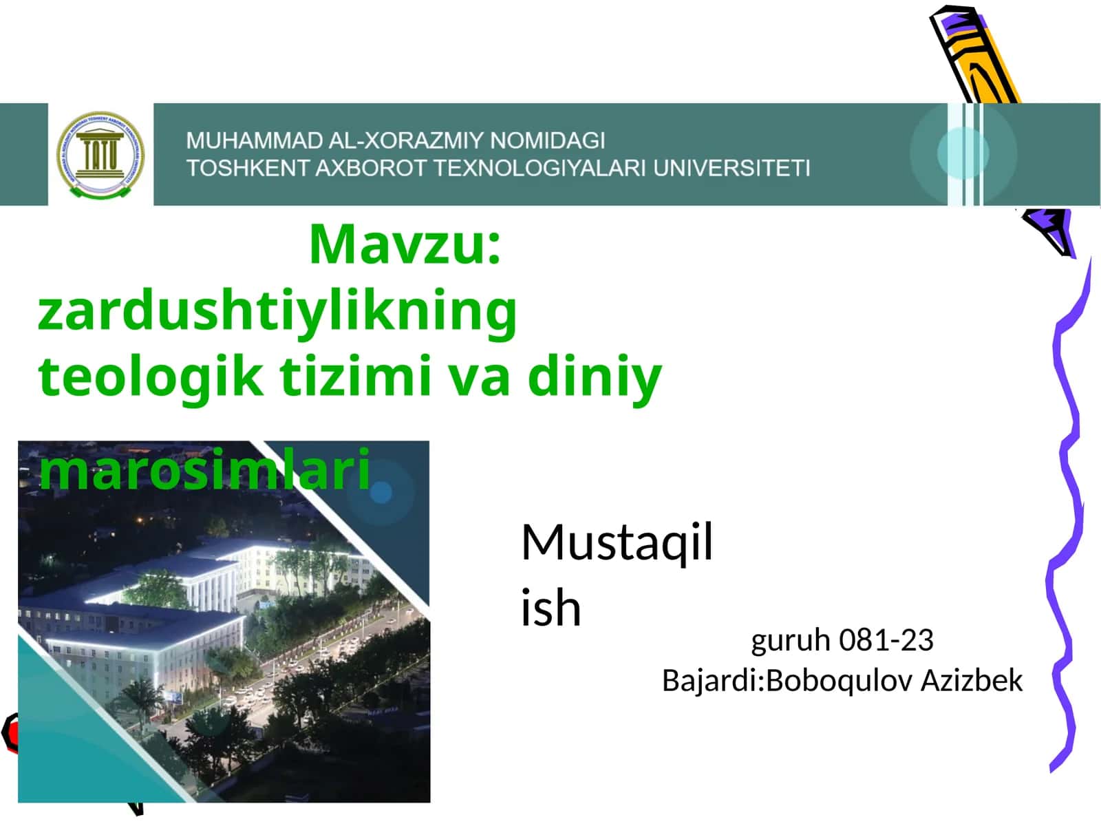 Zardushtiylikning teologik tizimi vadiniy marosimlari 1