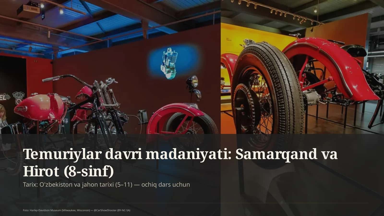 Temuriylar davri madaniyati: Samarqand va Hirot (8-sinf) 1