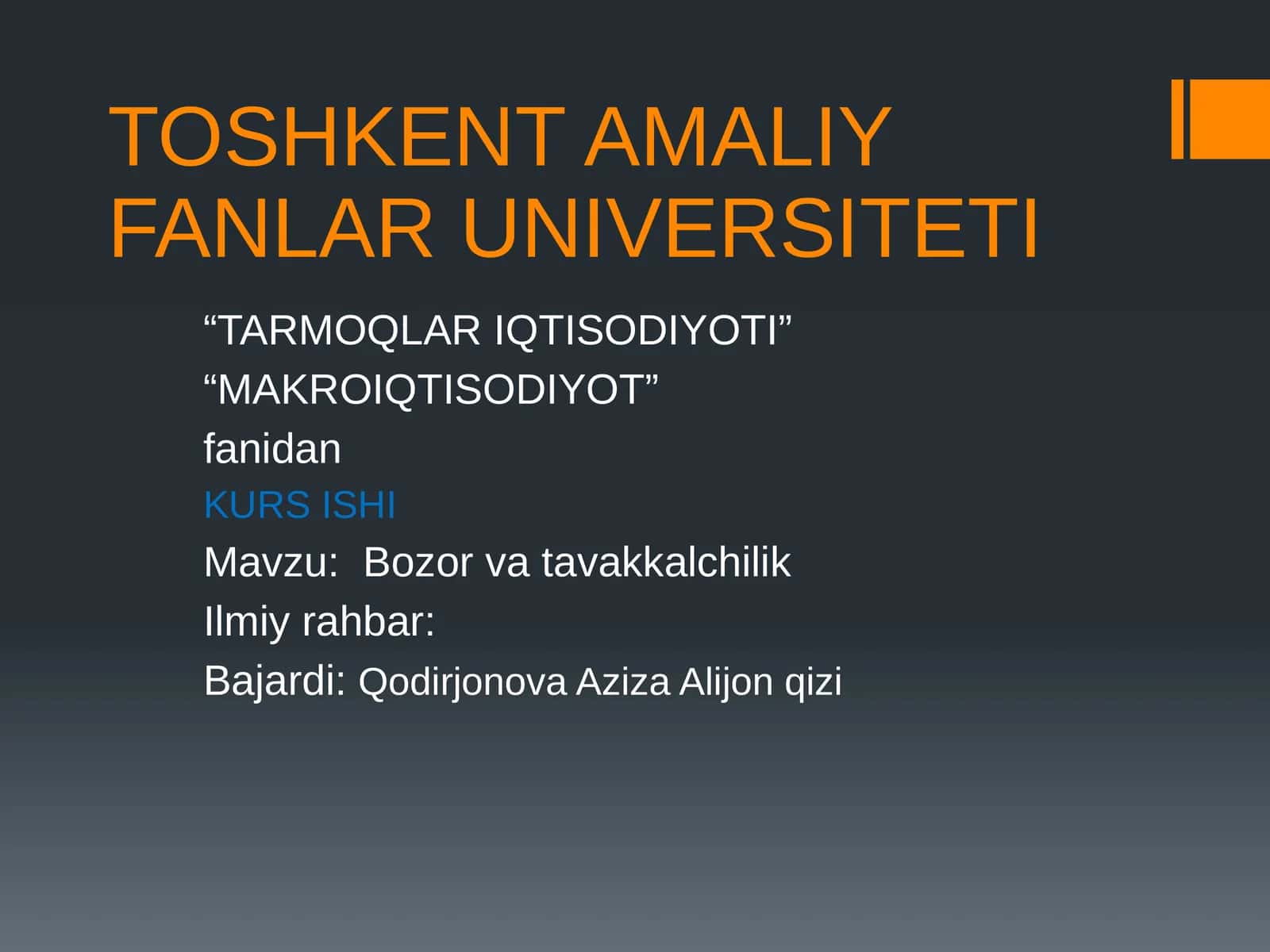 Bozorvatavakkalchilik 1
