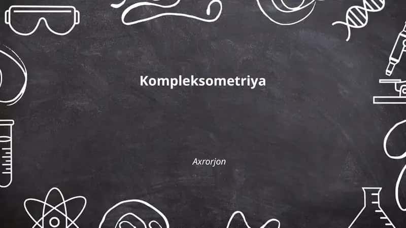 Kompleksometriya 1