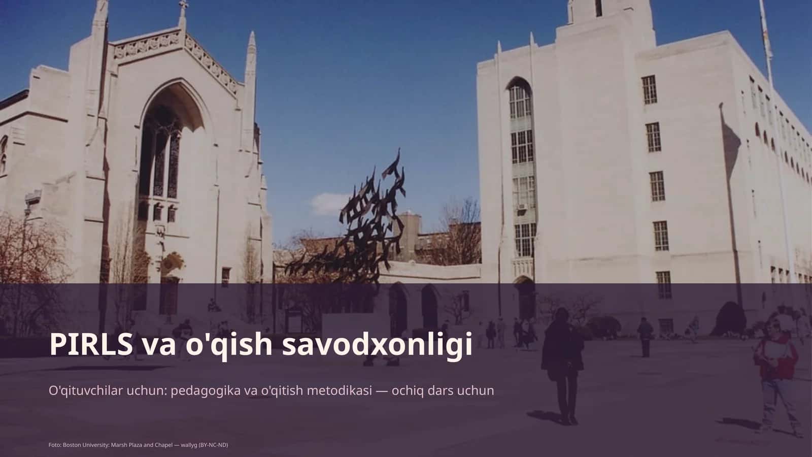 PIRLS va o'qish savodxonligi 1