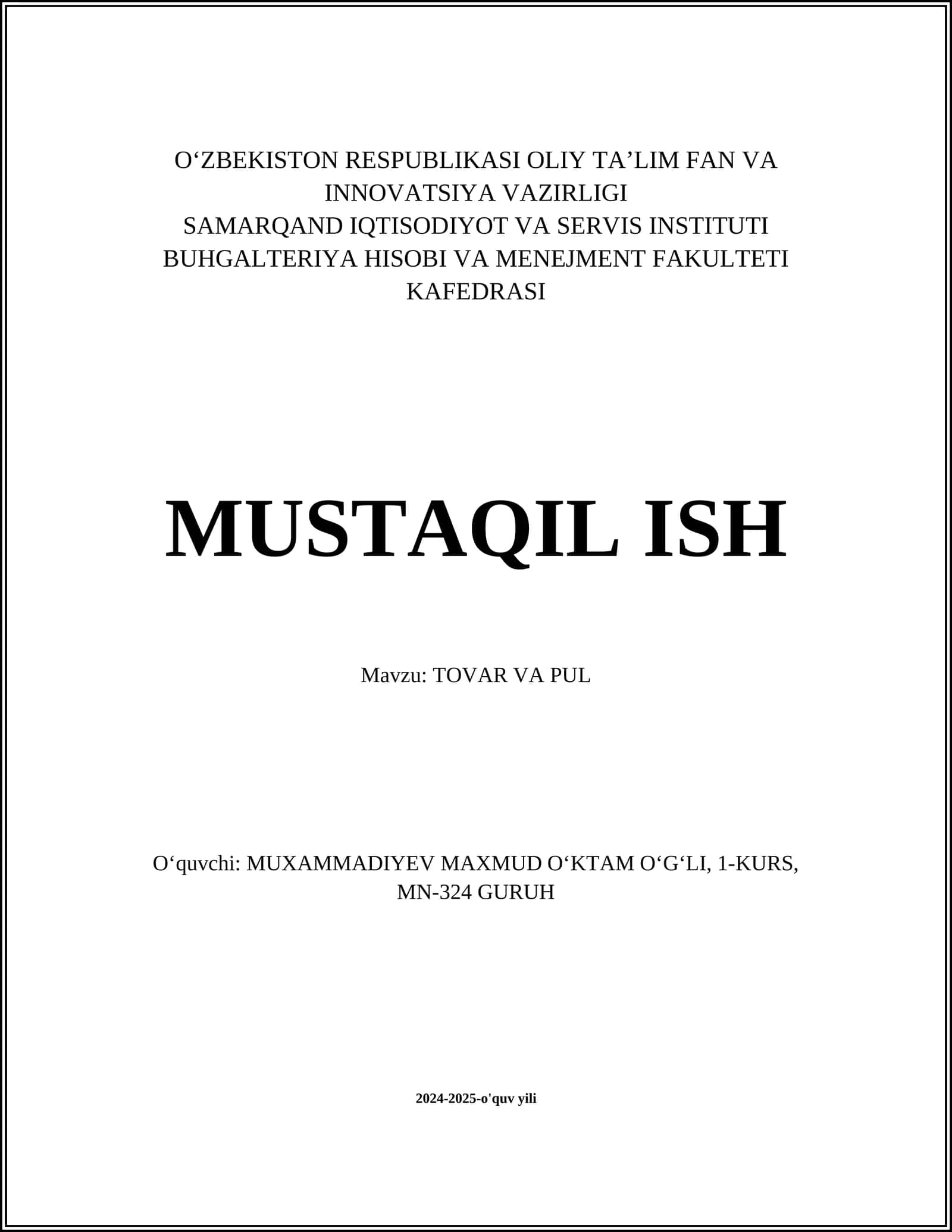 TOVAR VA PUL 1