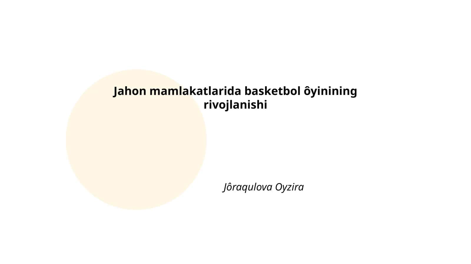 AQShda basketbolning rivojlanishi 1