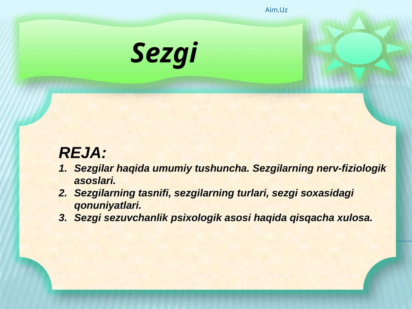 Sezgi 1