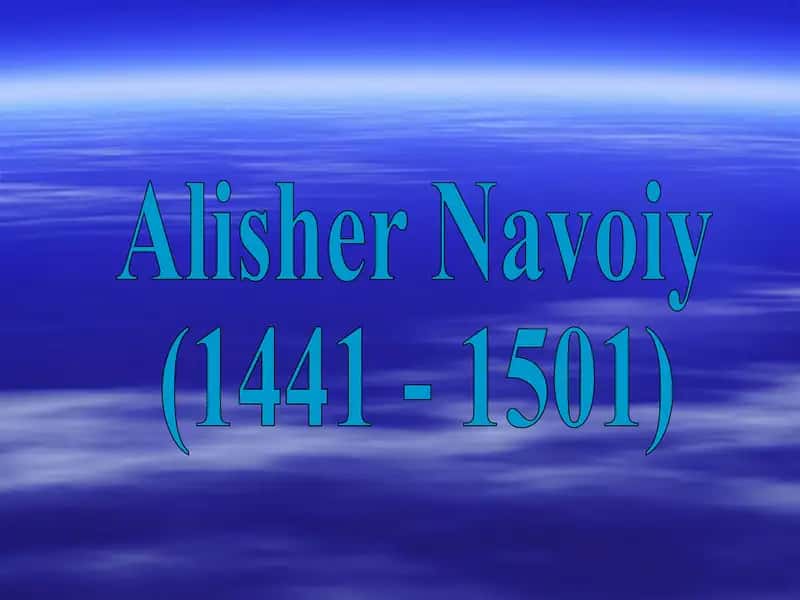 Alisher Navoiy 1