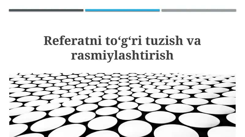 Hisobot tuzish asoslari 1