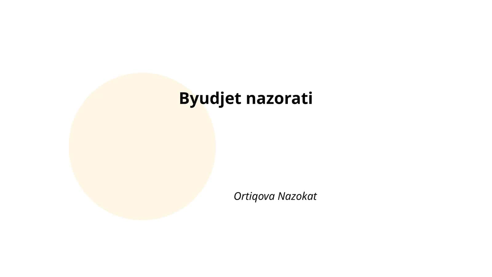 Byudjet nazorati tizimi 1