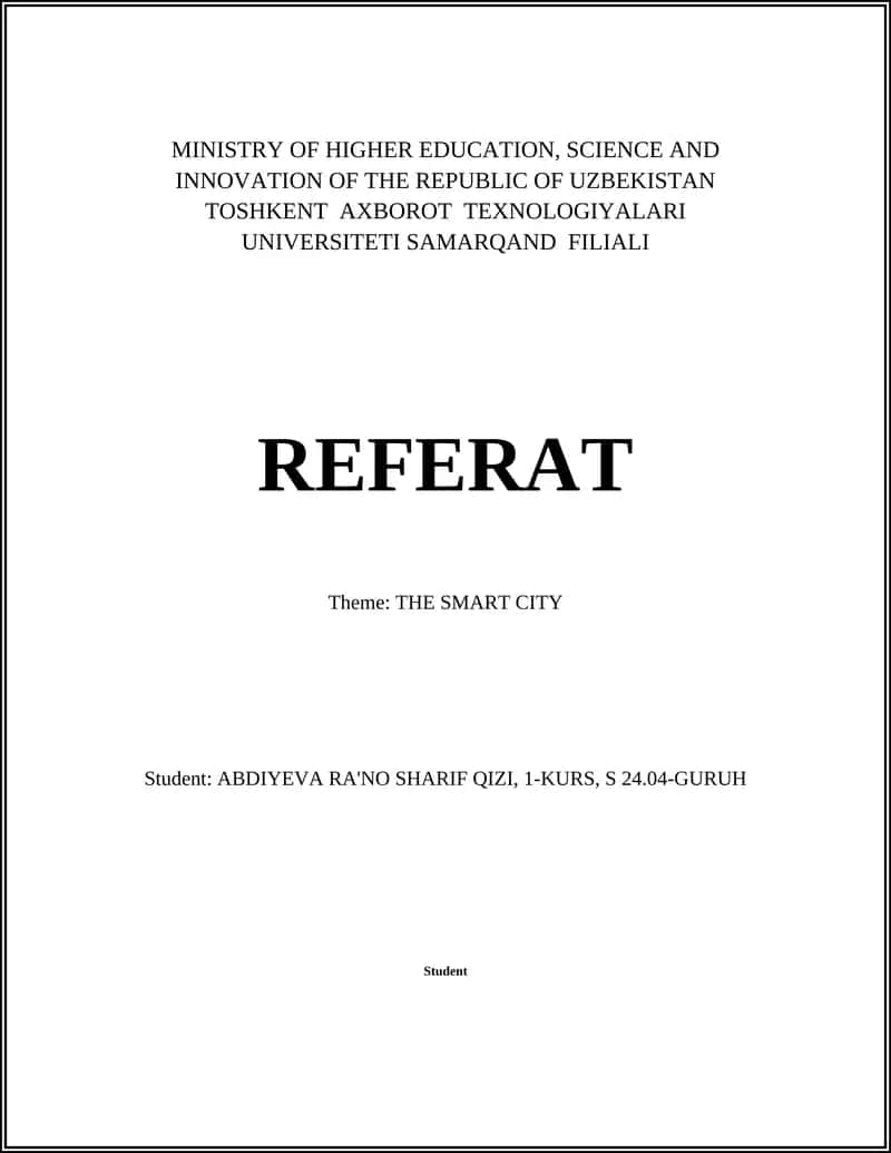 Internet of Things (IoT) in Smart Cities 1
