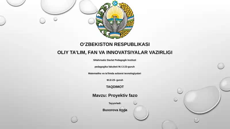 Proyektiv fazo 1