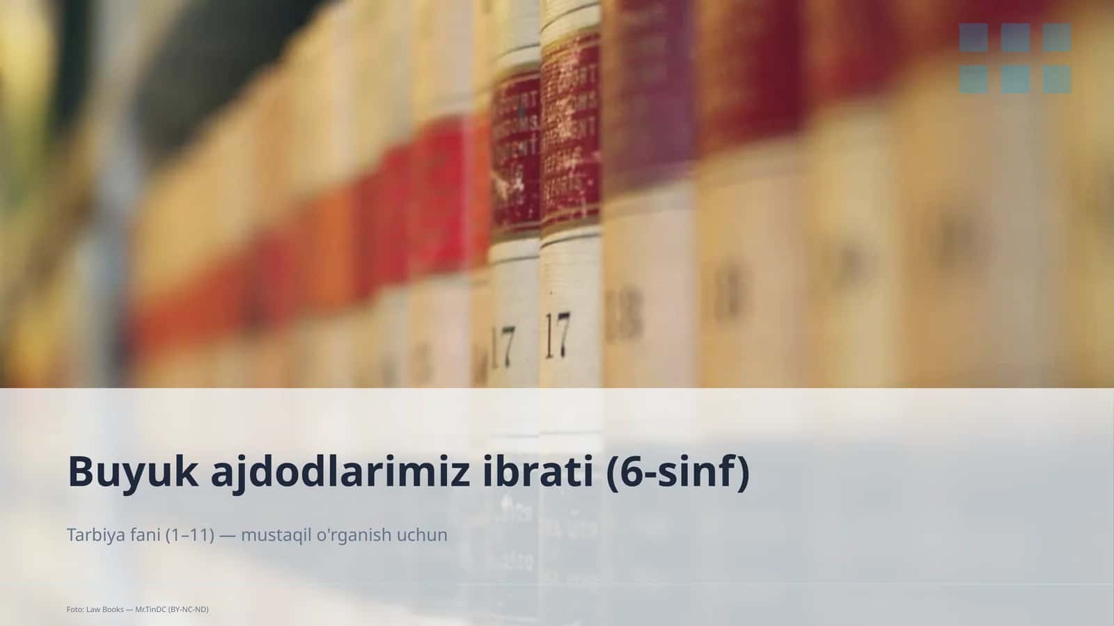 Buyuk ajdodlarimiz ibrati (6-sinf) 1