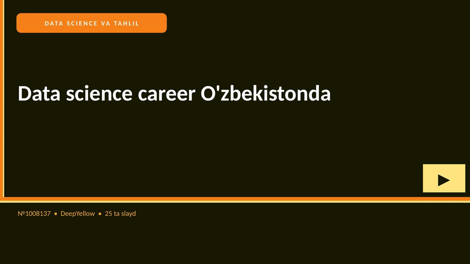 Data science career O'zbekistonda 1