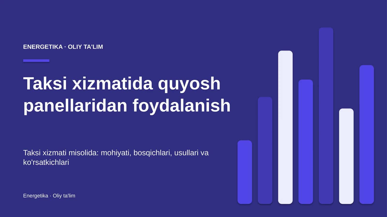 taksi xizmatida quyosh panellaridan foydalanish 4181 1