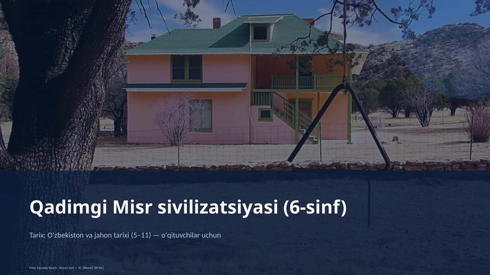 Qadimgi Misr sivilizatsiyasi (6-sinf) 1