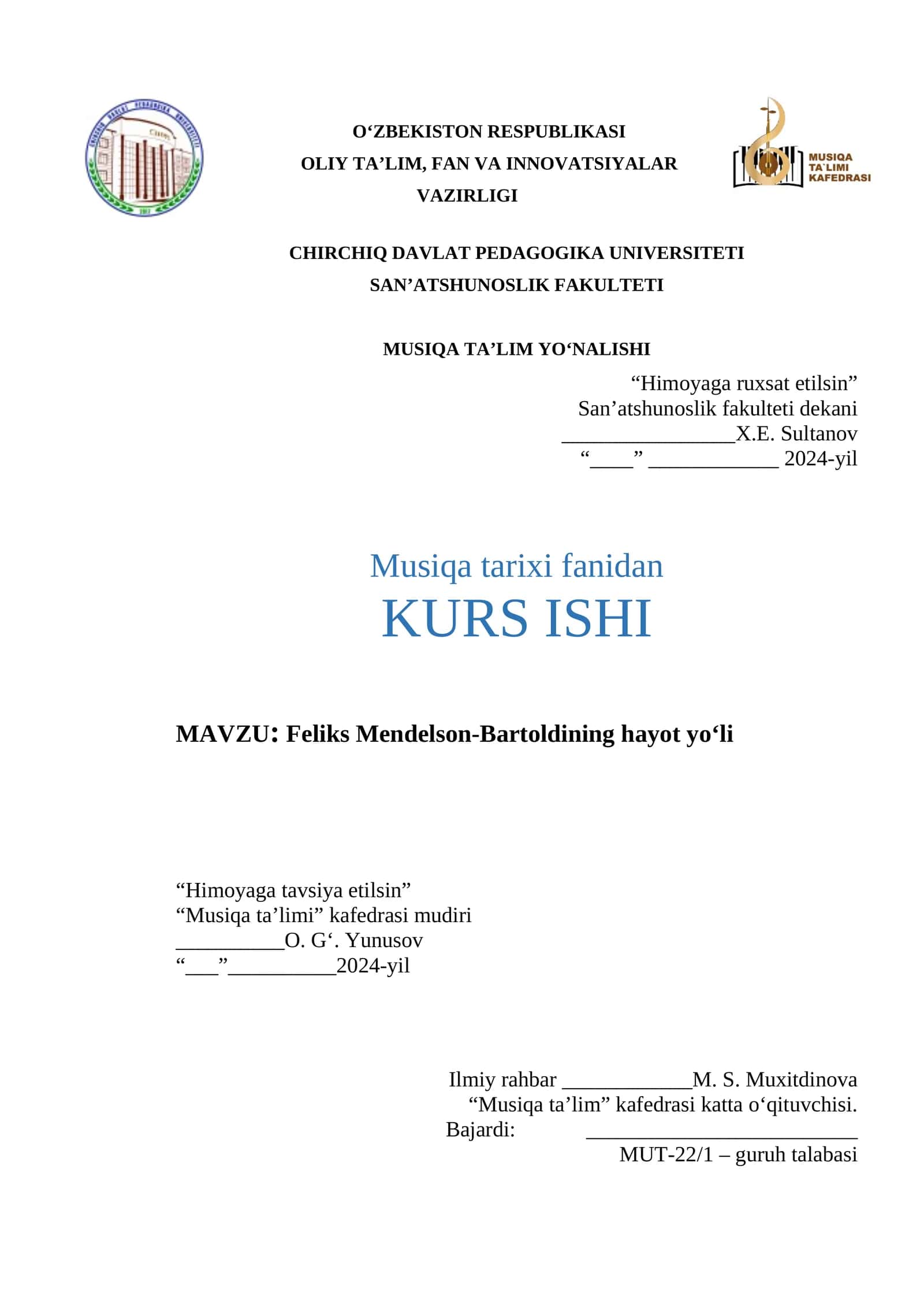 Feliks Mendelson-Bartoldining hayot yo‘li 1
