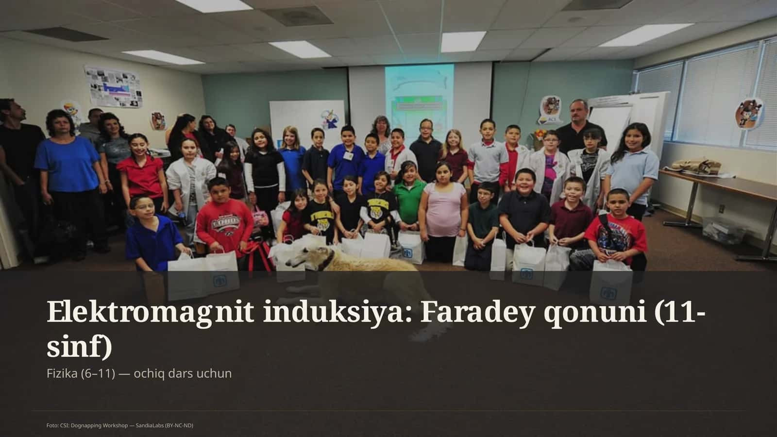 Elektromagnit induksiya: Faradey qonuni (11-sinf) 1