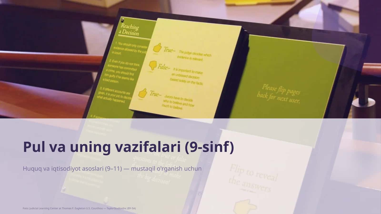Pul va uning vazifalari (9-sinf) 1