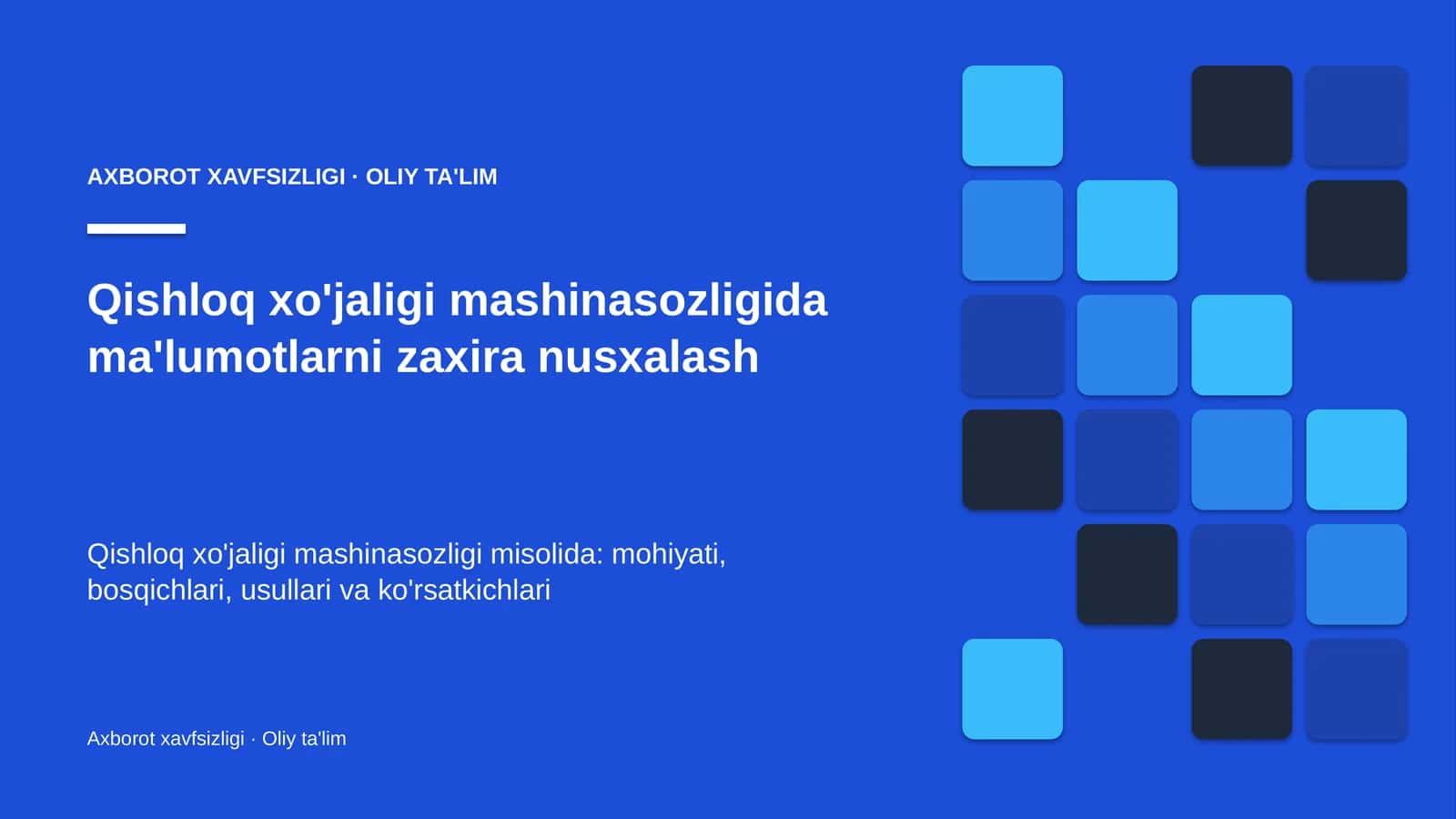 qishloq xo'jaligi mashinasozligida ma'lumotlarni zaxira nusxalash 3754 1