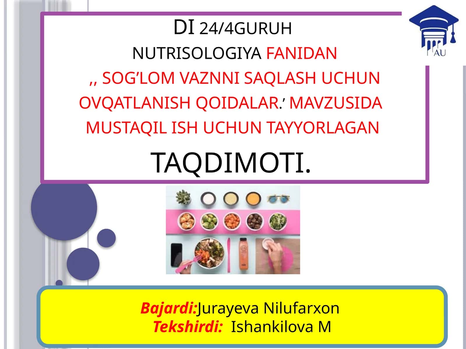 Sovg’a vazni saqlash uchun ovqatlanish qoidalar 1
