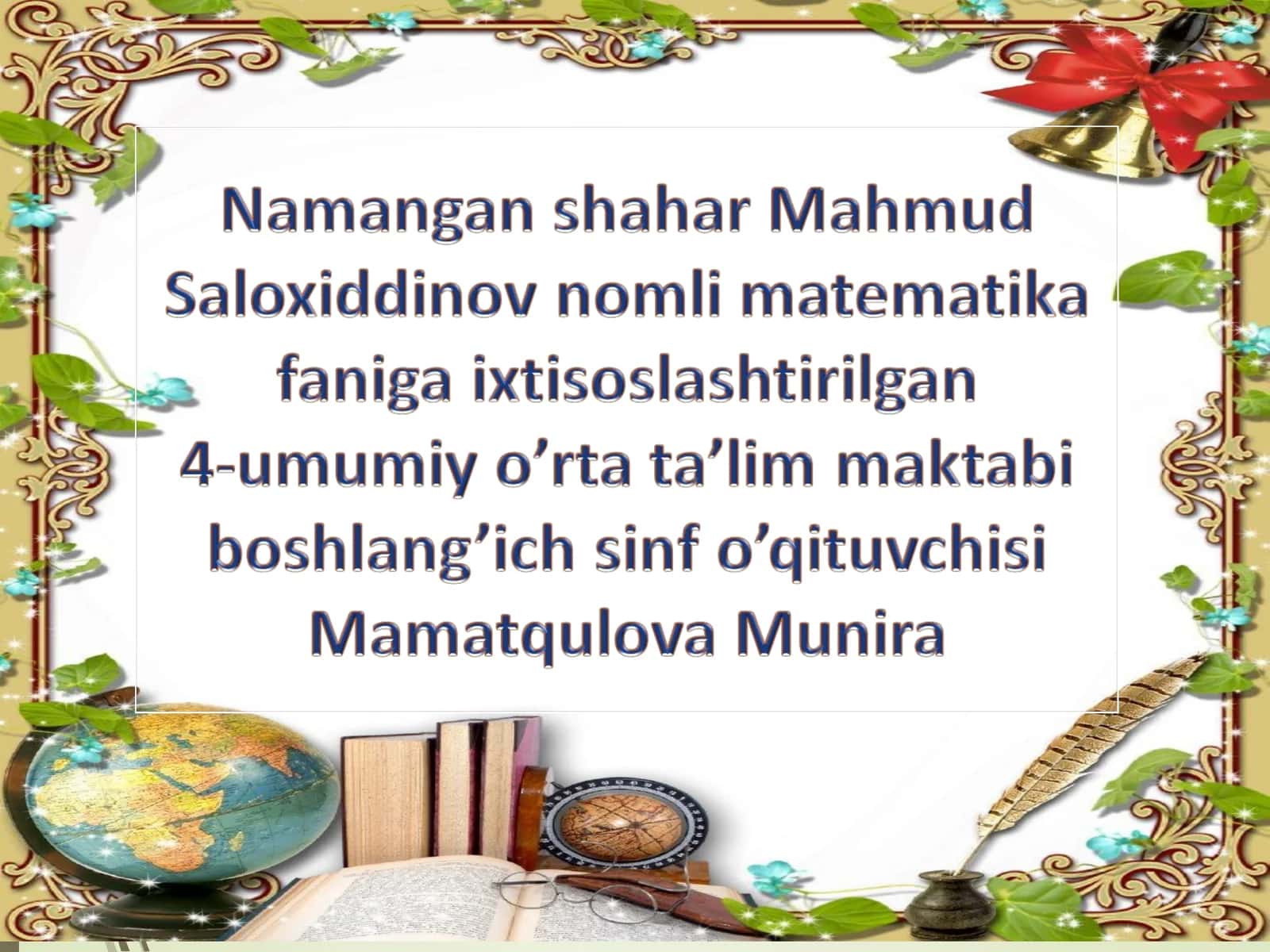 3-sinfda matematika darsiga xushkelibsiz 1