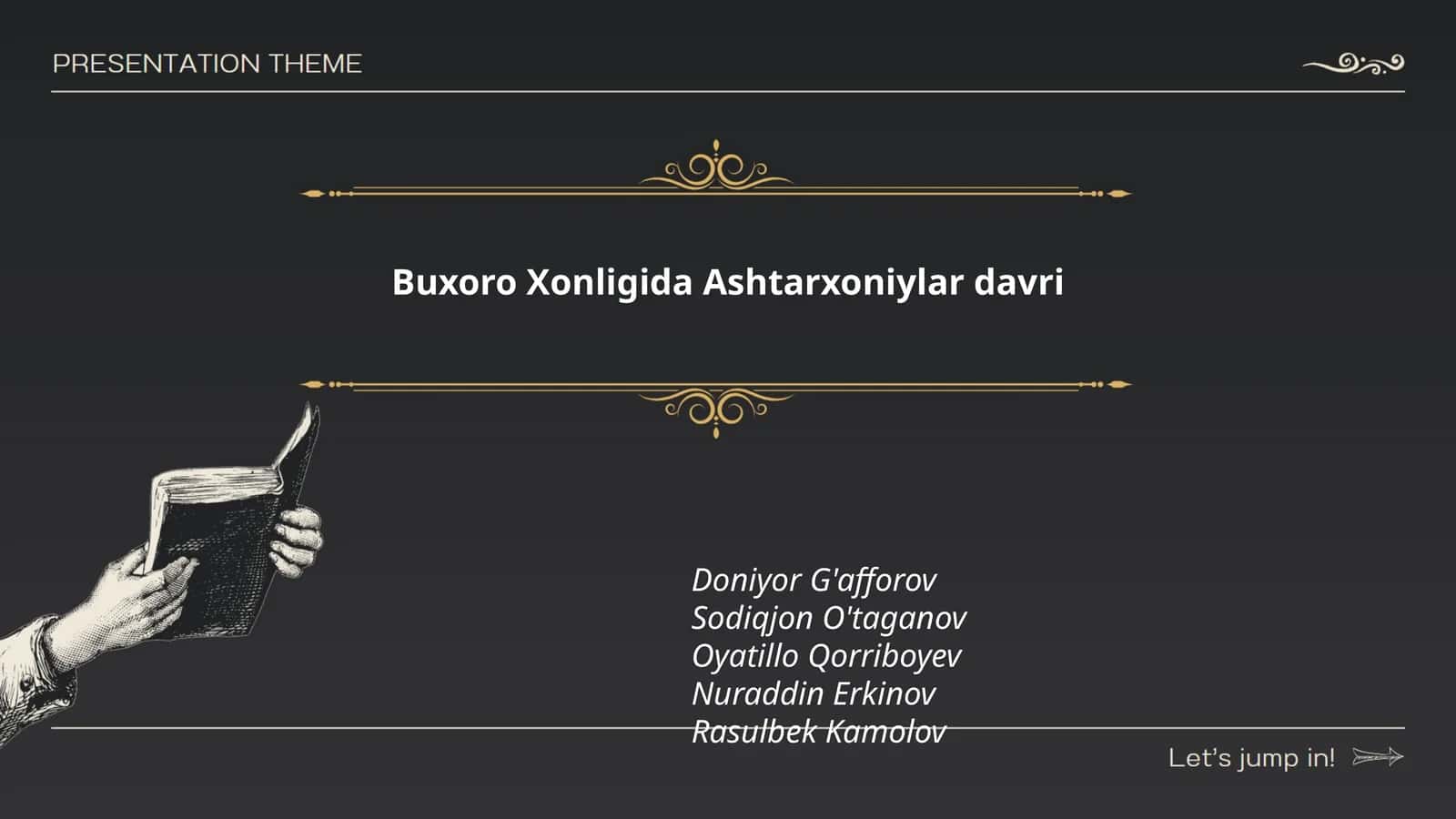 Buxoro Xonligida Ashtarxoniylar davri 1