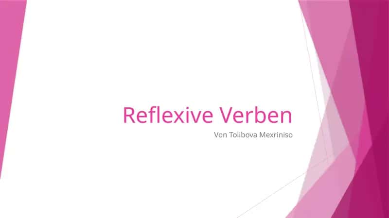 Reflexive Verben 1