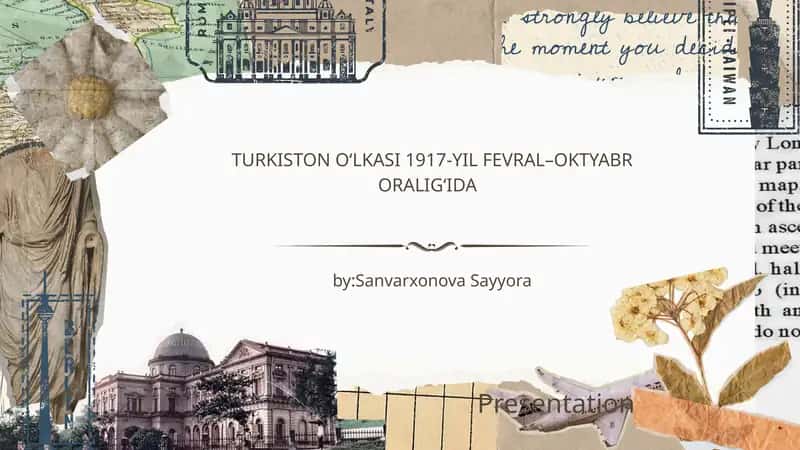 TURKISTON O‘LKASI 1917-YIL FEVRAL–OKTYABR ORALIG‘IDA 1