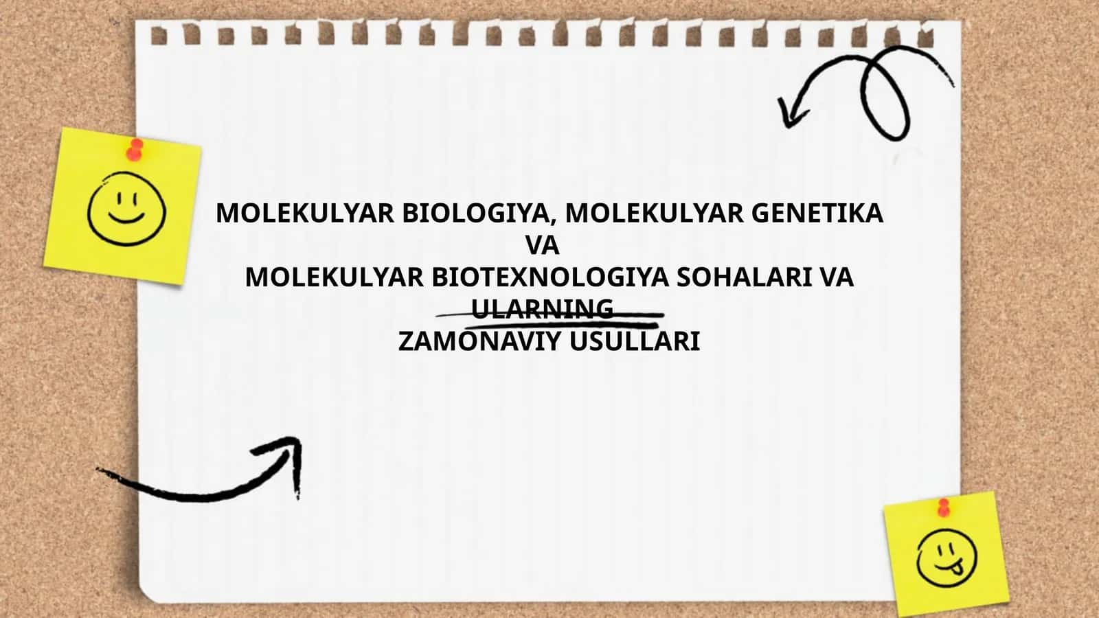 MOLEKULYAR BIOLOGIYA, MOLEKULYAR GENETIKA VA 1