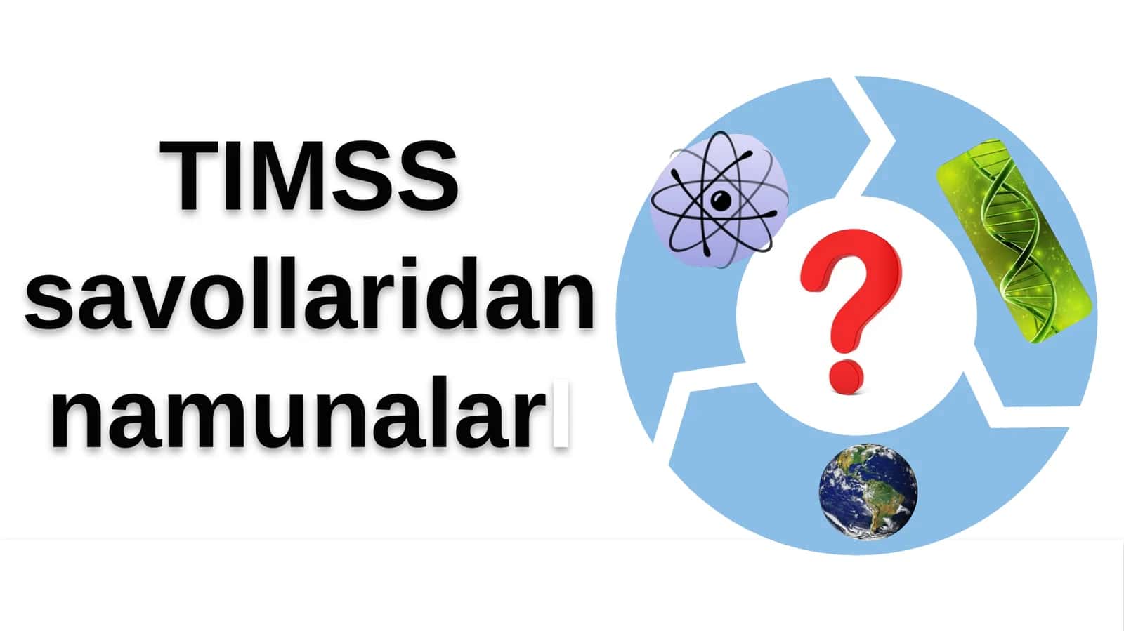 TIMSS savollari dan namunalar I 1