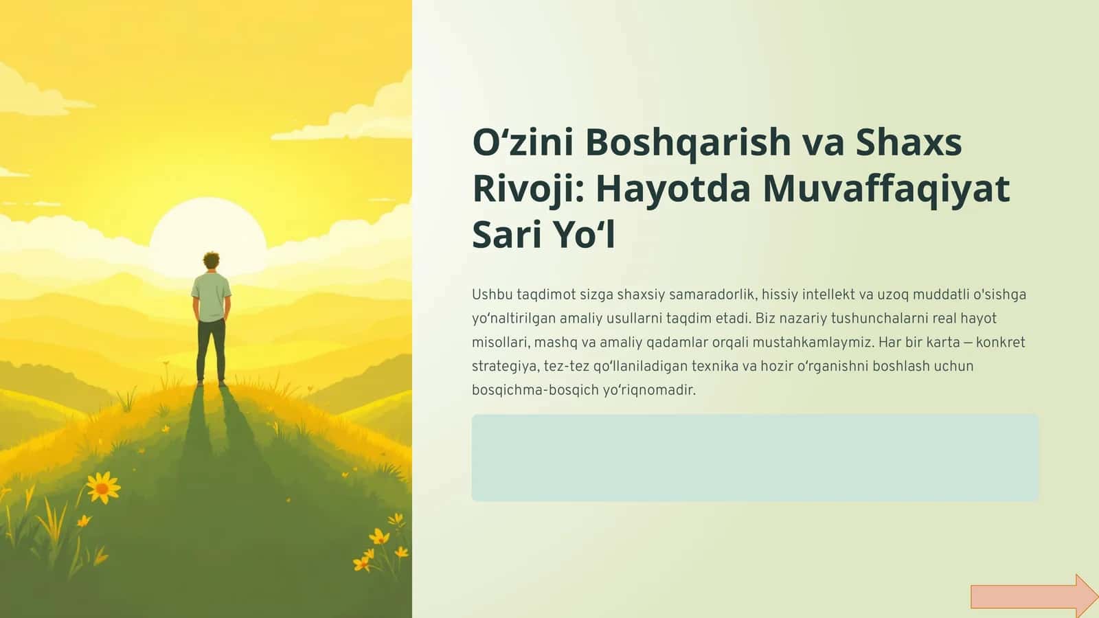 Oʻzini Boshqarish 1