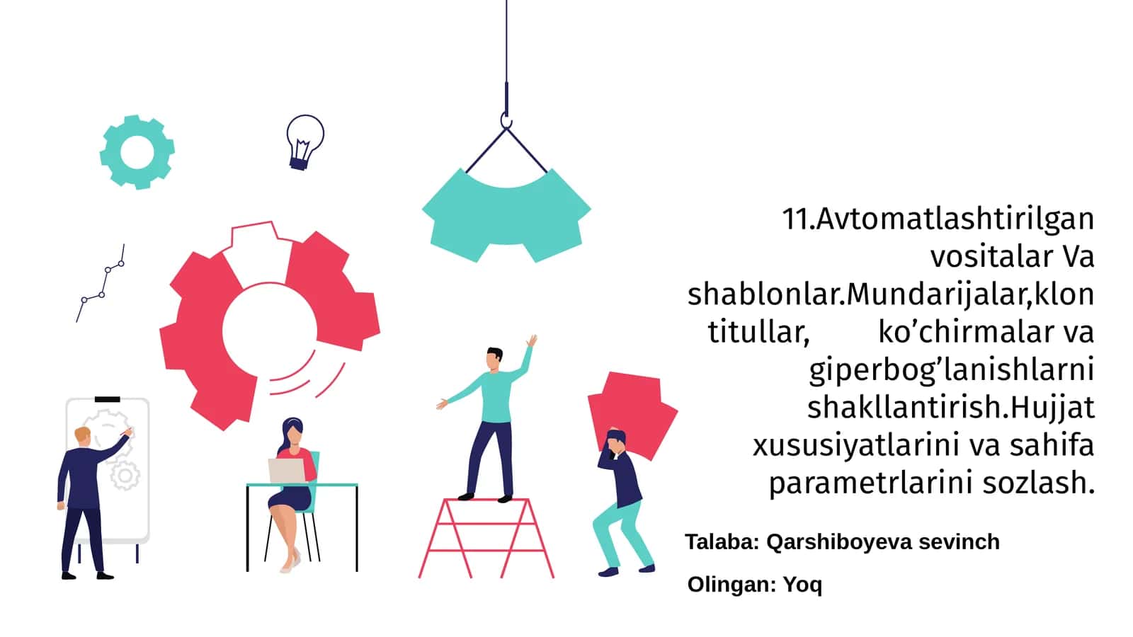 Avtomatlashtirilgan vositalar va shablonlar 1