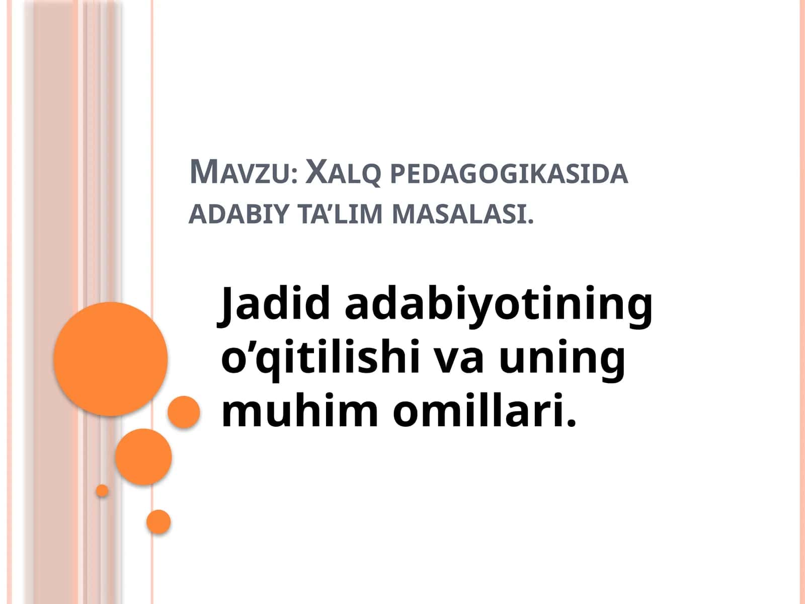 Xalq pedagogikasida adabiy ta’lim masalasi 1