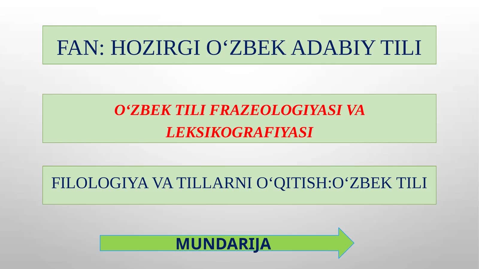 O‘zbek tili frazeologiyasi va leksikografiyasi 1