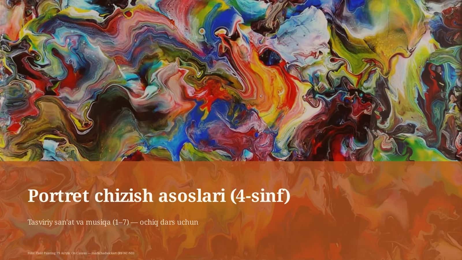 Portret chizish asoslari (4-sinf) 1