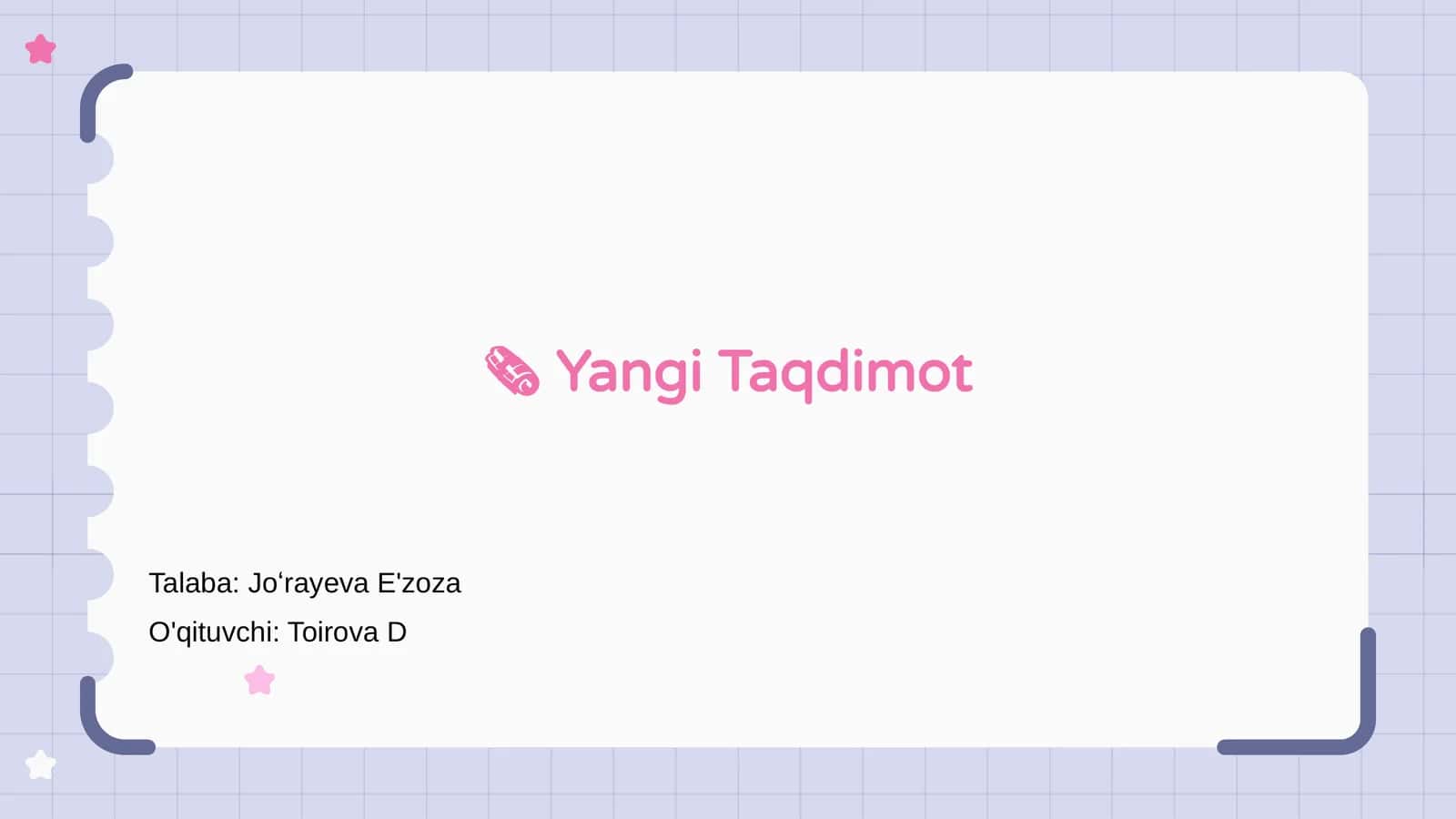 Yangi Taqdimot 1